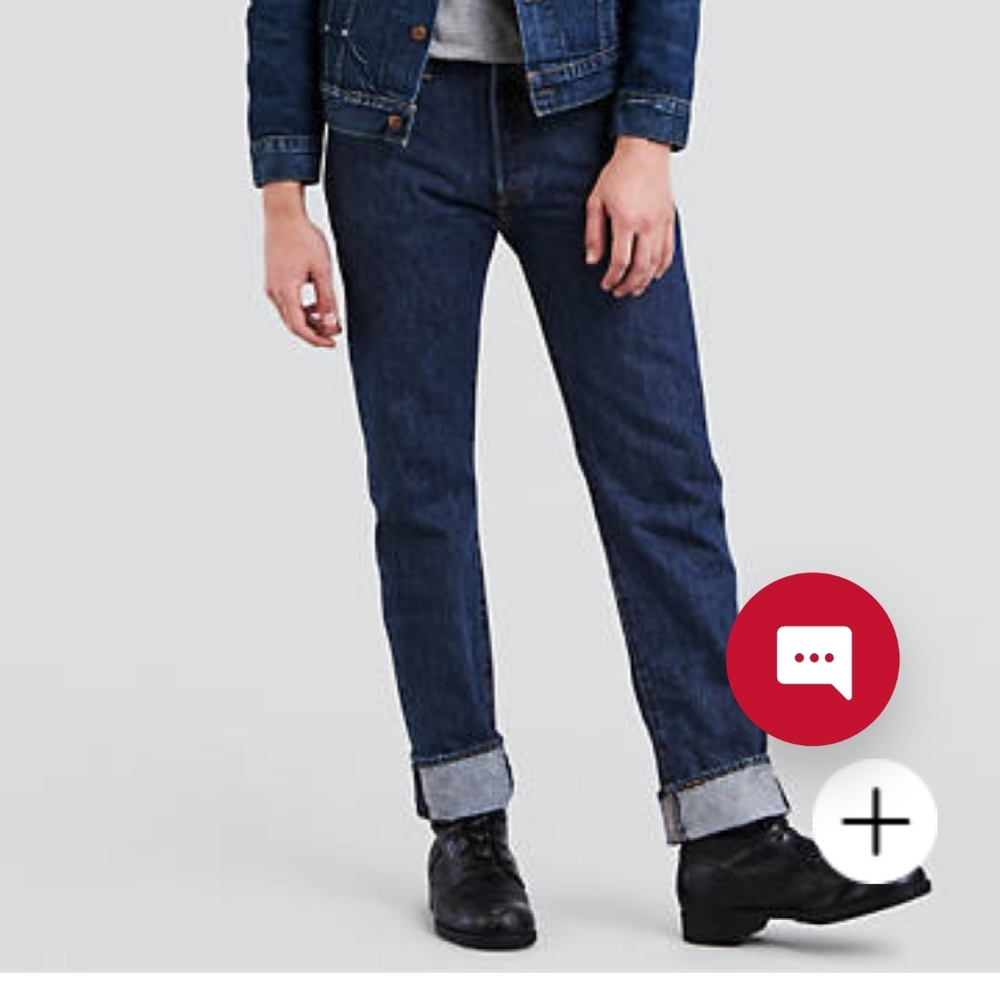 Levi's 501 classic fit button fly men's jeans NWOT